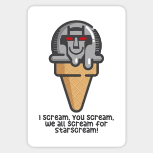 WE ALL SCREAM FOR STARSCREAM Magnet